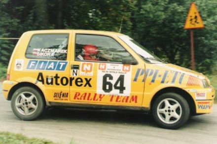 Jacek Sikora i Marek Kaczmarek - Fiat Cinquecento Sporting.